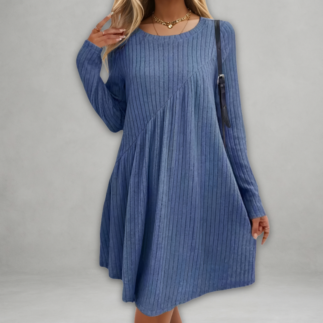 Sofia – Zacht-Touch Midi Jurk voor Dames