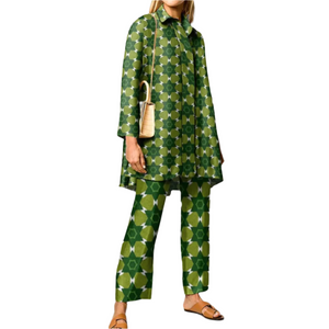 Alessia – Vintageprint Tweedelige Dames Set