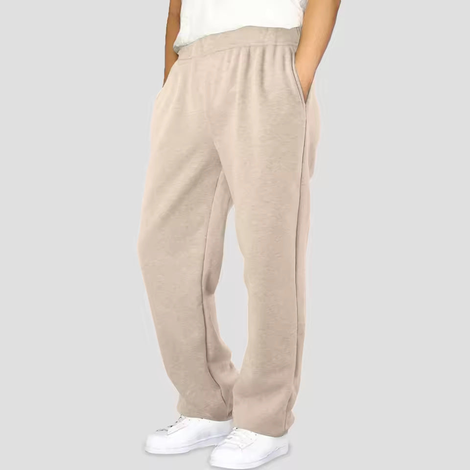 Lorenzo – Heren Sweatpants met Fleece Voering en Rechte Pijp
