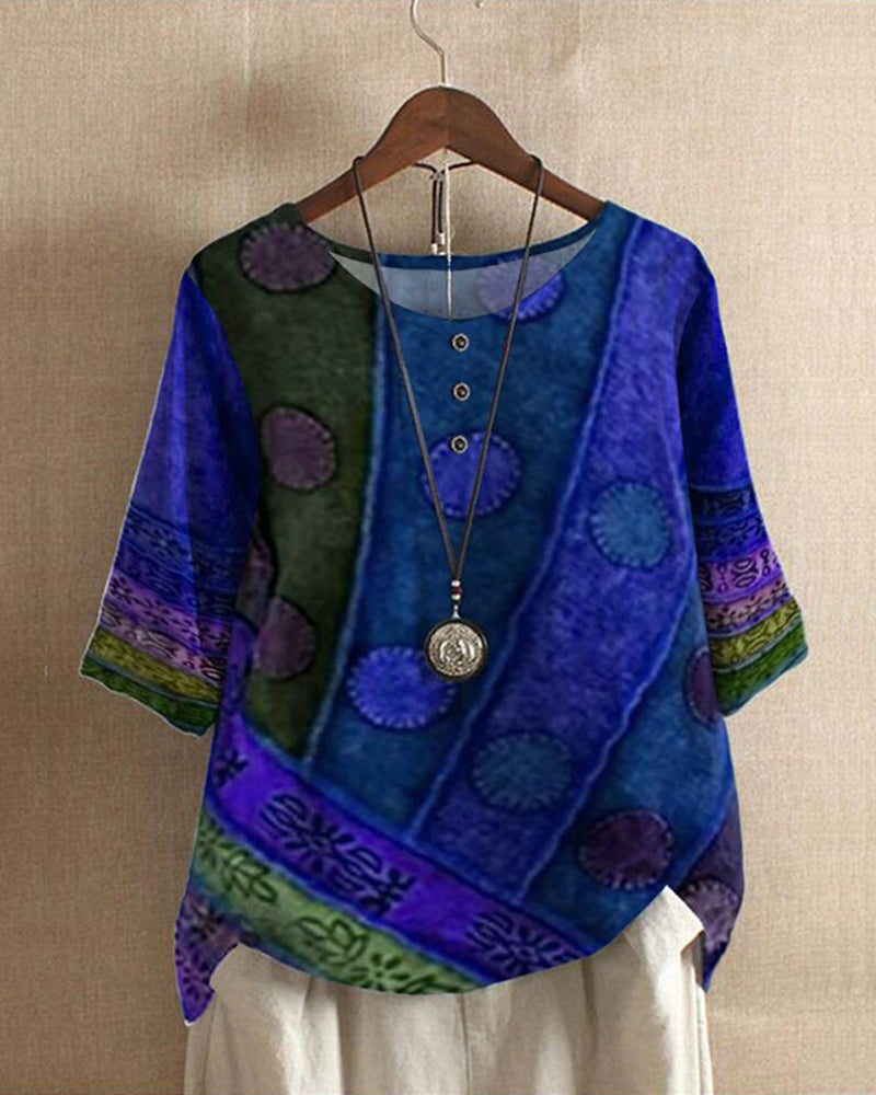 MatteoFiorenti Casual top met halve mouwen voor dames