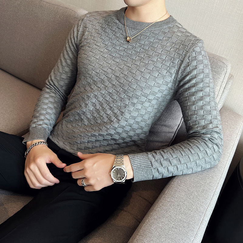MarcoBellini Bellagio sweatshirt met ruitpatroon
