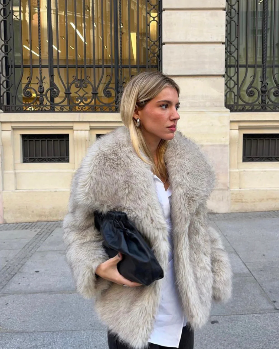 Sofia – Luxe Faux Fur Winterjas voor Dames