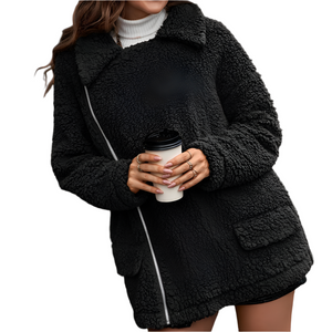 Camille – Zachtgevoerde Dames Fleece Jas met Rits