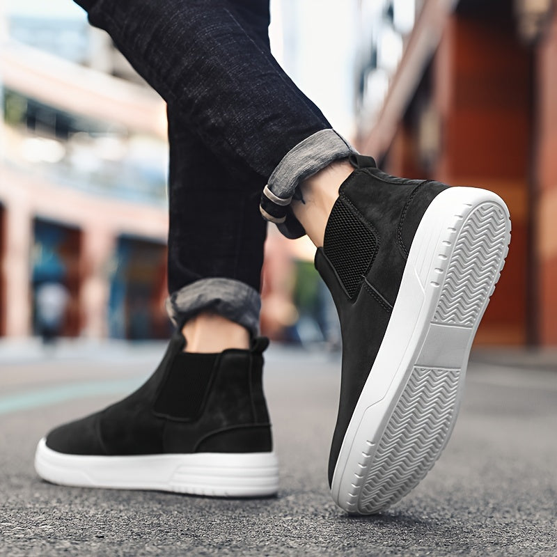 Lorenzo – Suède Hoge Chelsea Boots voor Heren