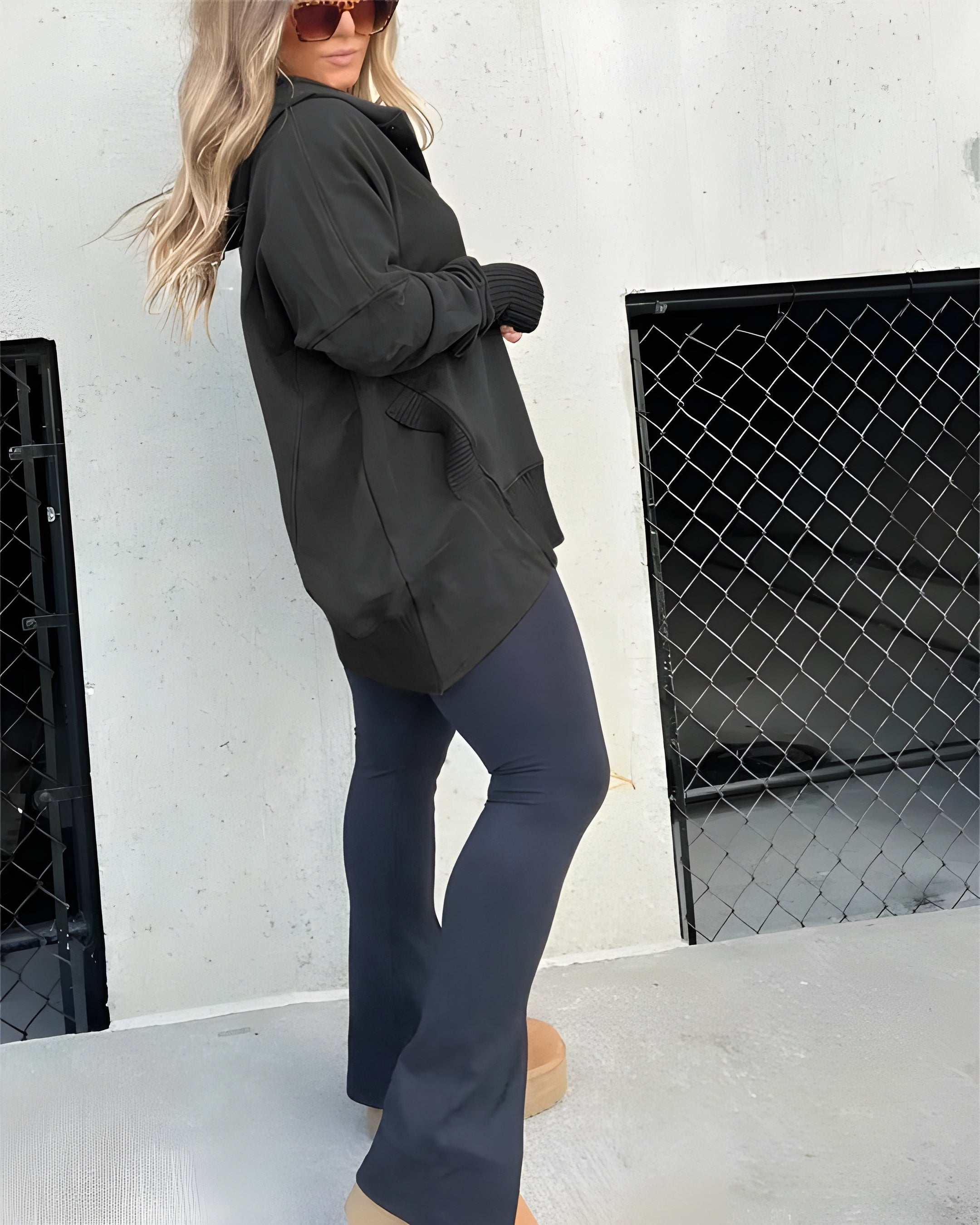 Giulia – Flowy Unisex Hoodie van Katoen Jersey