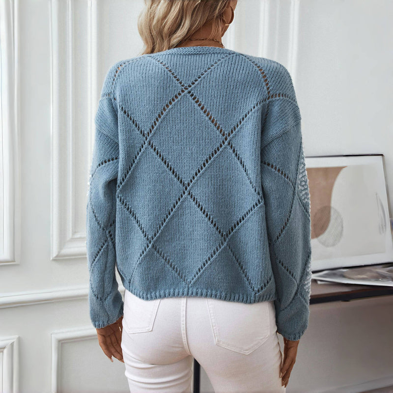 ClaraRossi Casual Gehaakte Trui voor Vrouwen