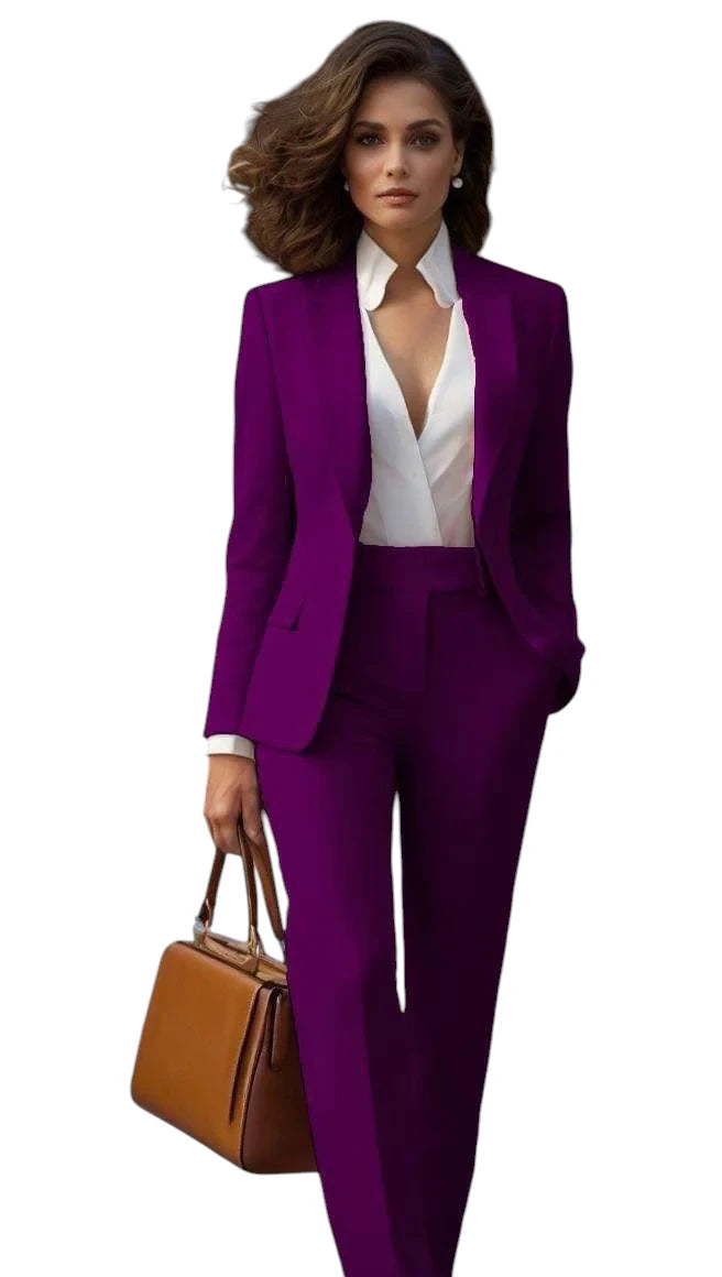 Alessandra – Dames Comfortabele en Stijlvolle Blazer & Broek Set