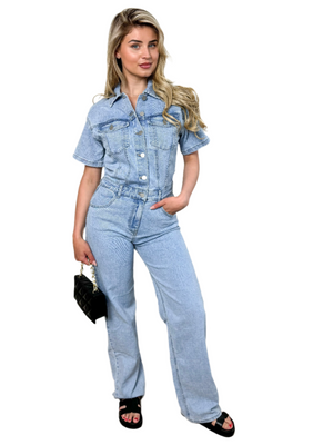 Zelveta – Flared Dames Jumpsuit met Zakken