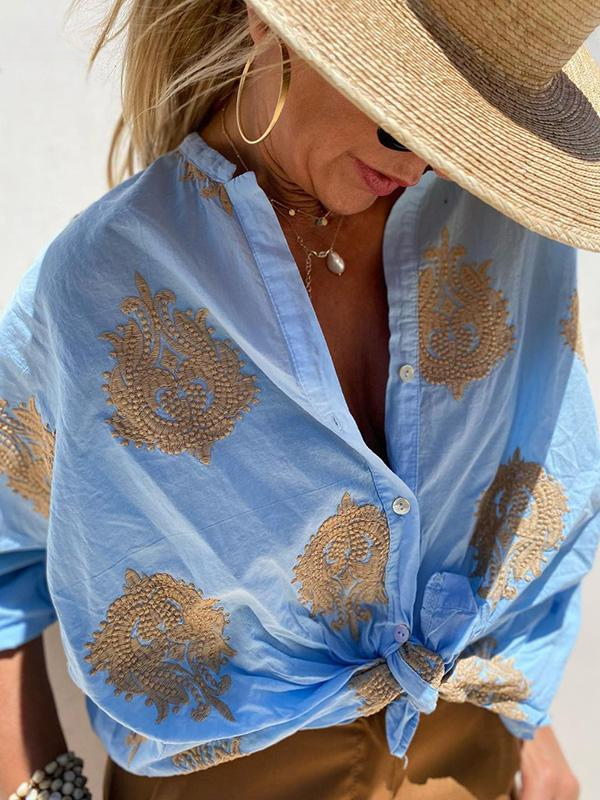 RosaBella™ Roos | Blouse met print