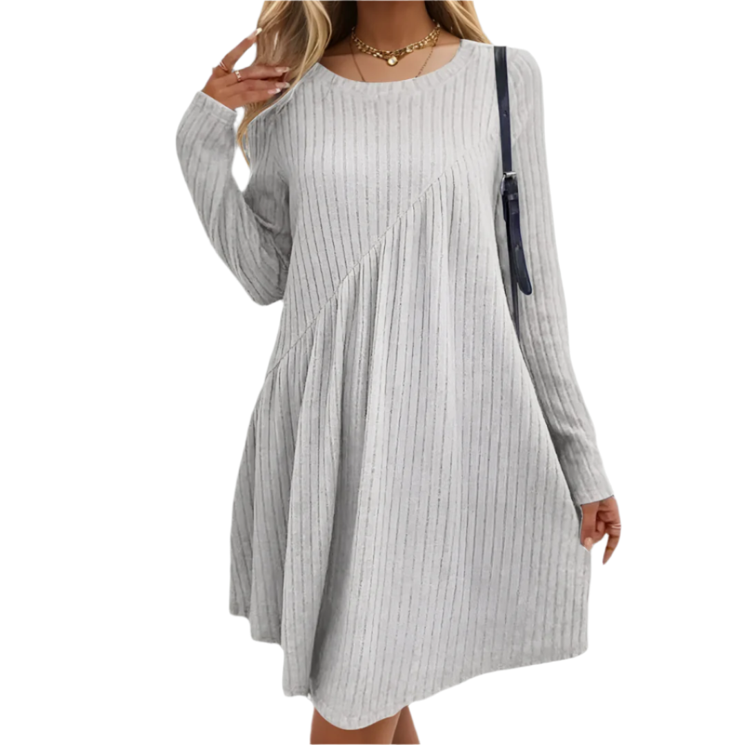 Sofia – Zacht-Touch Midi Jurk voor Dames