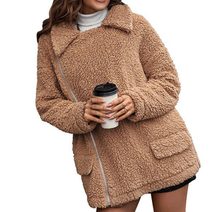 Camille – Zachtgevoerde Dames Fleece Jas met Rits