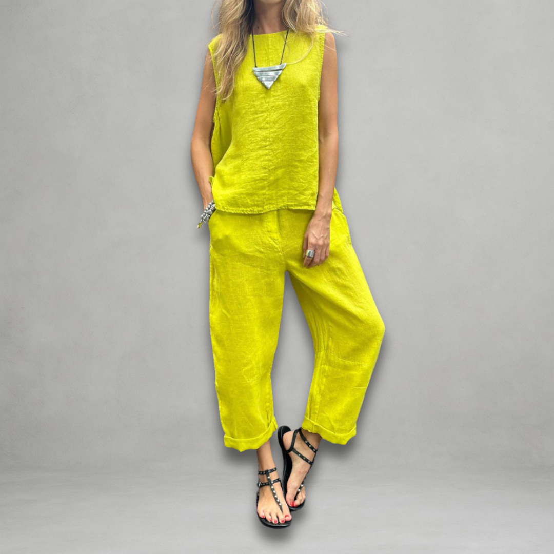 Chiara – Mouwloze Dames Zomerset in Twee Delen