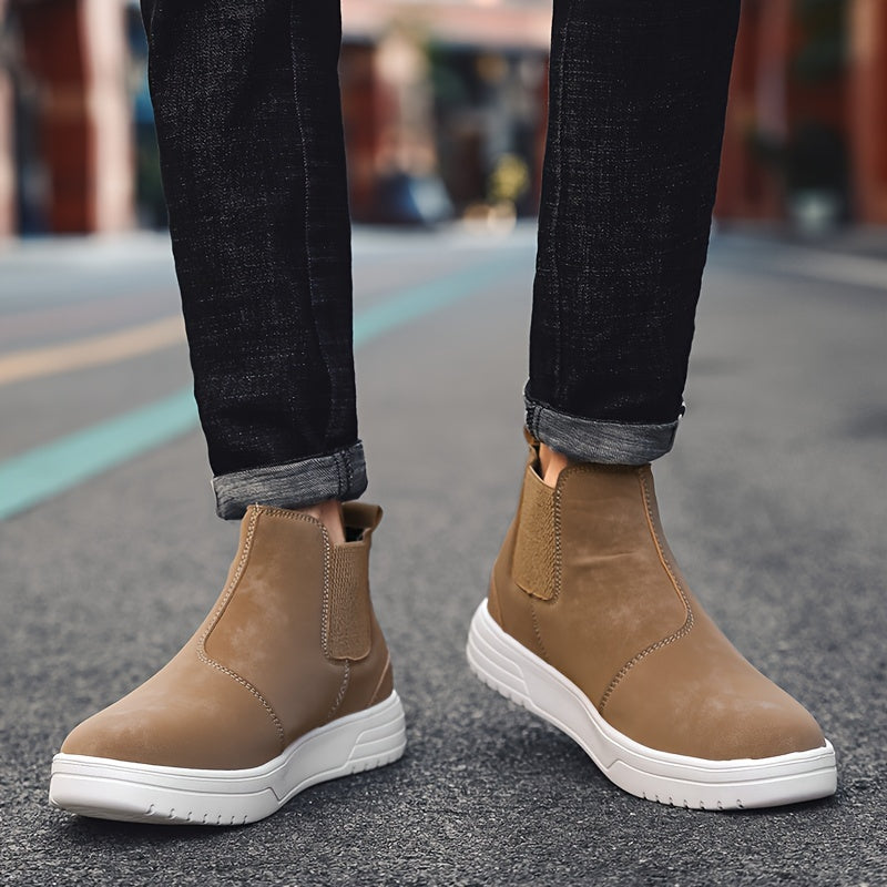 Lorenzo – Suède Hoge Chelsea Boots voor Heren