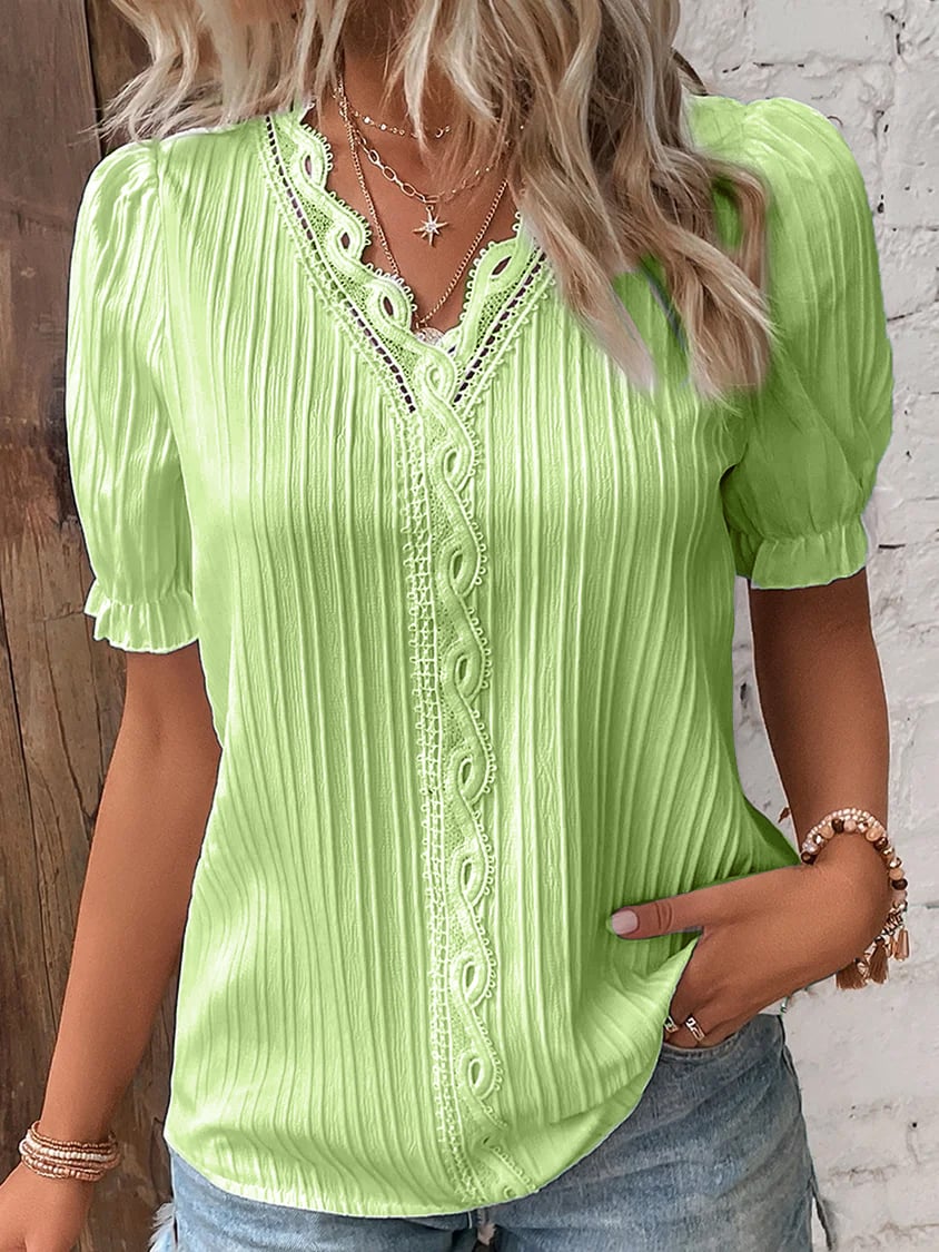 Leoni™ Blouse met V-hals