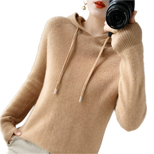 Sophia – Luxe Cashmere Hoodie voor Dames