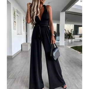 Isabella – Mouwloze Overslag Zomer Jumpsuit voor Dames