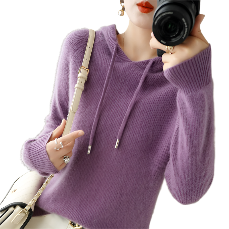 Sophia – Luxe Cashmere Hoodie voor Dames