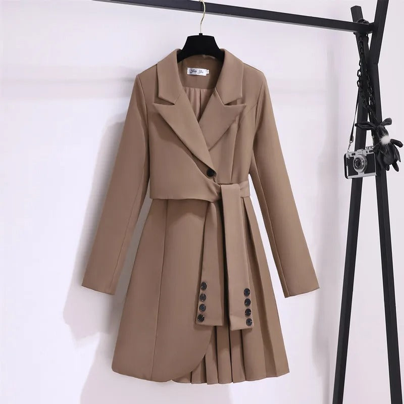Isabella – Elegante Dames Trenchcoat met Ceintuur
