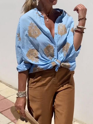 RosaBella™ Roos | Blouse met print