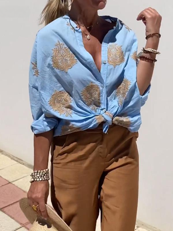 RosaBella™ Roos | Blouse met print