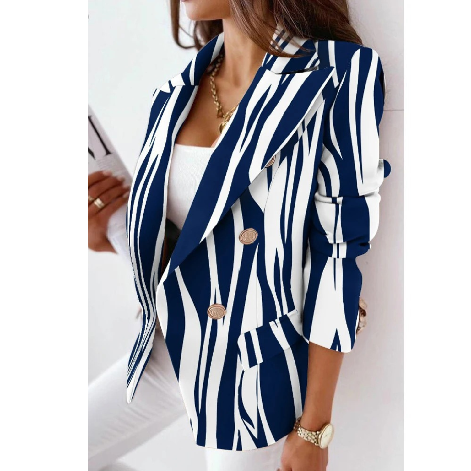 Elena – Getailleerde Dames Blazer voor Moeiteloze Elegantie