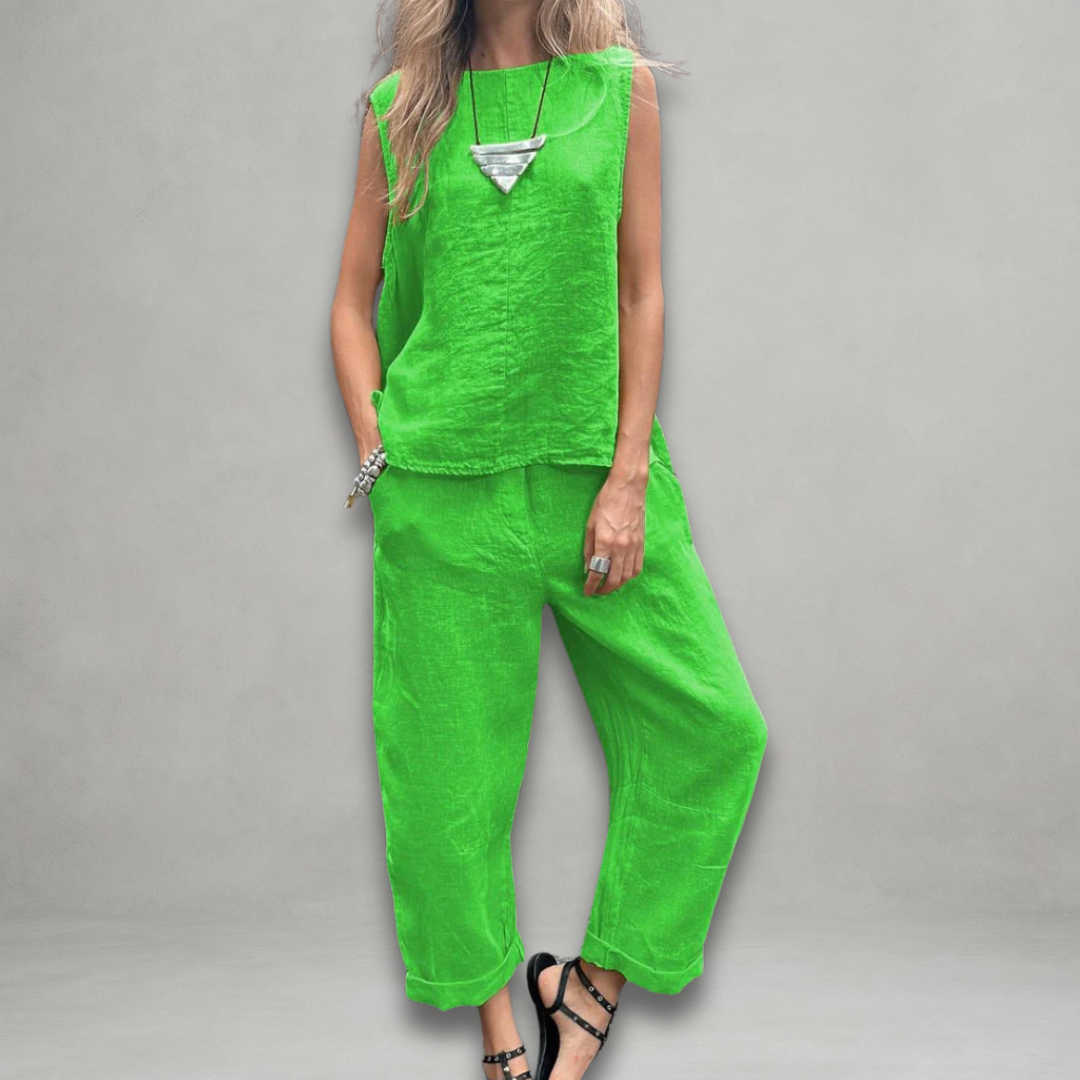 Chiara – Mouwloze Dames Zomerset in Twee Delen