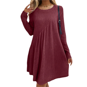 Sofia – Zacht-Touch Midi Jurk voor Dames