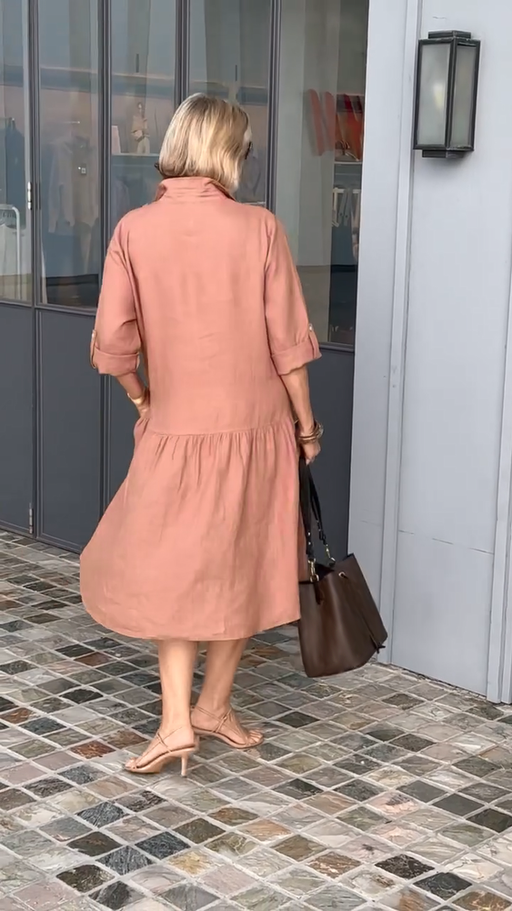 LaraMarinelli Linnen Casual Jurk