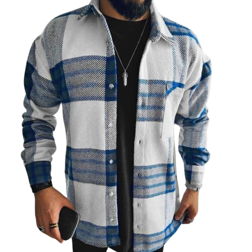 Matteo – Casual Heren Overhemd met Ruitpatroon