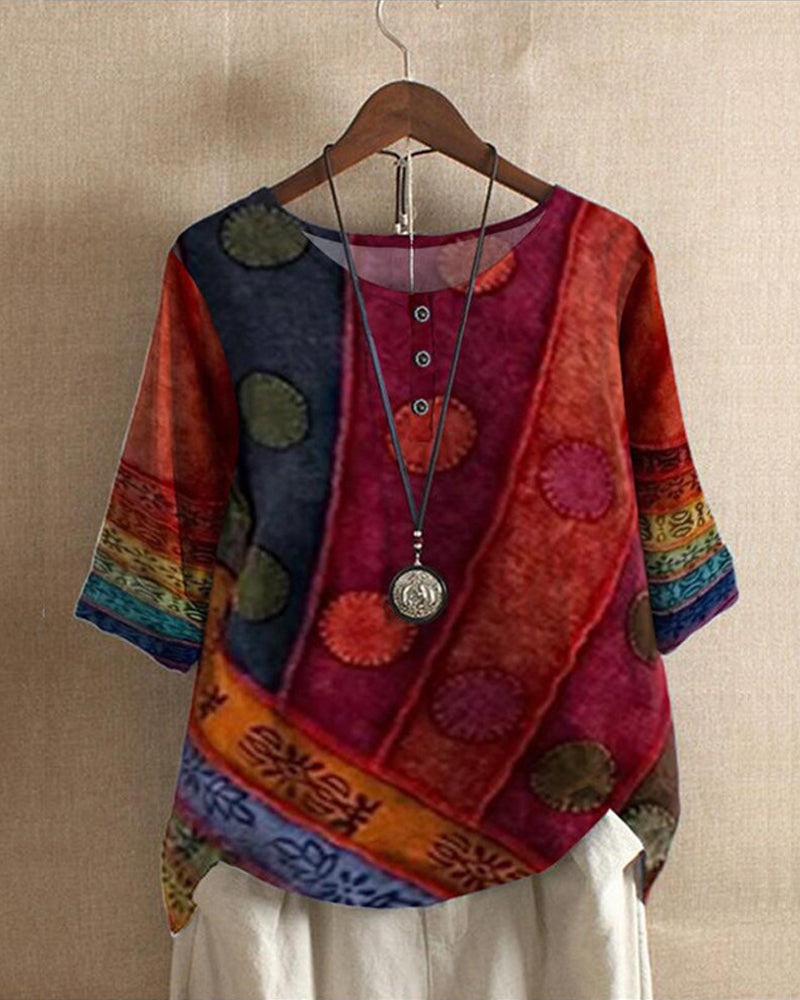 MatteoFiorenti Casual top met halve mouwen voor dames
