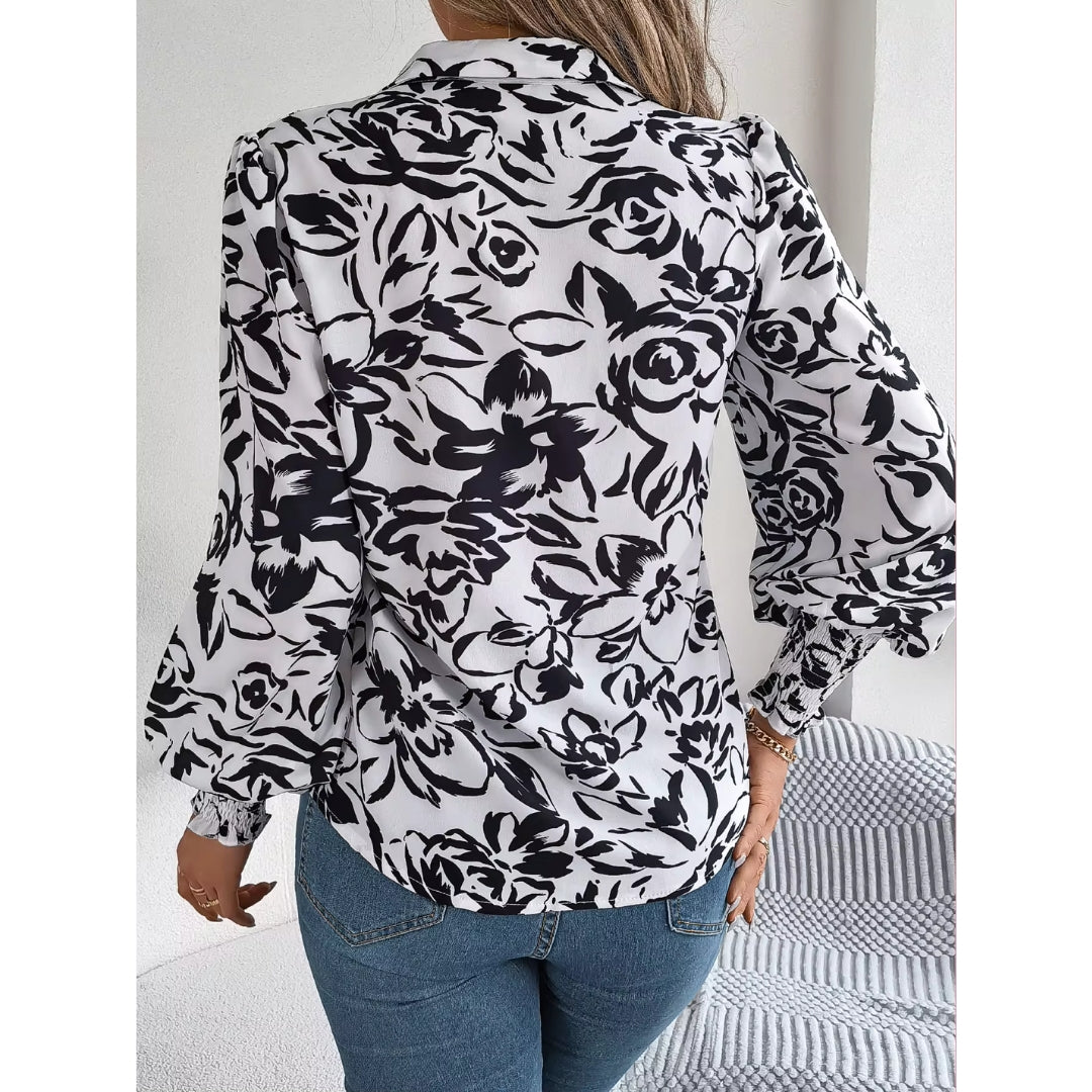 Chiara – Losvallende Blouse voor Dames met Dag-en-Nachtstijl