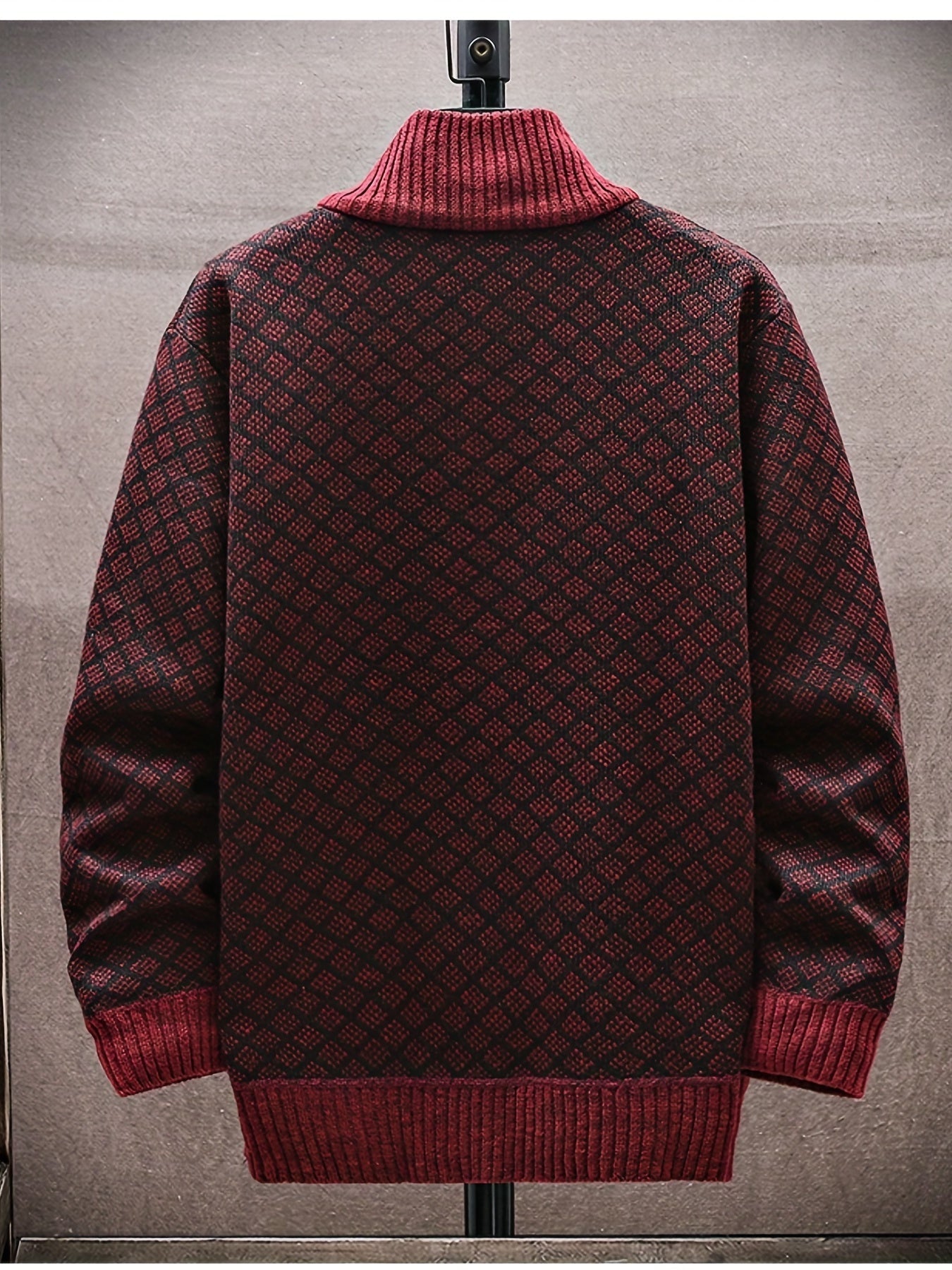 LucianaBortelli Geometrische gebreide trui voor heren