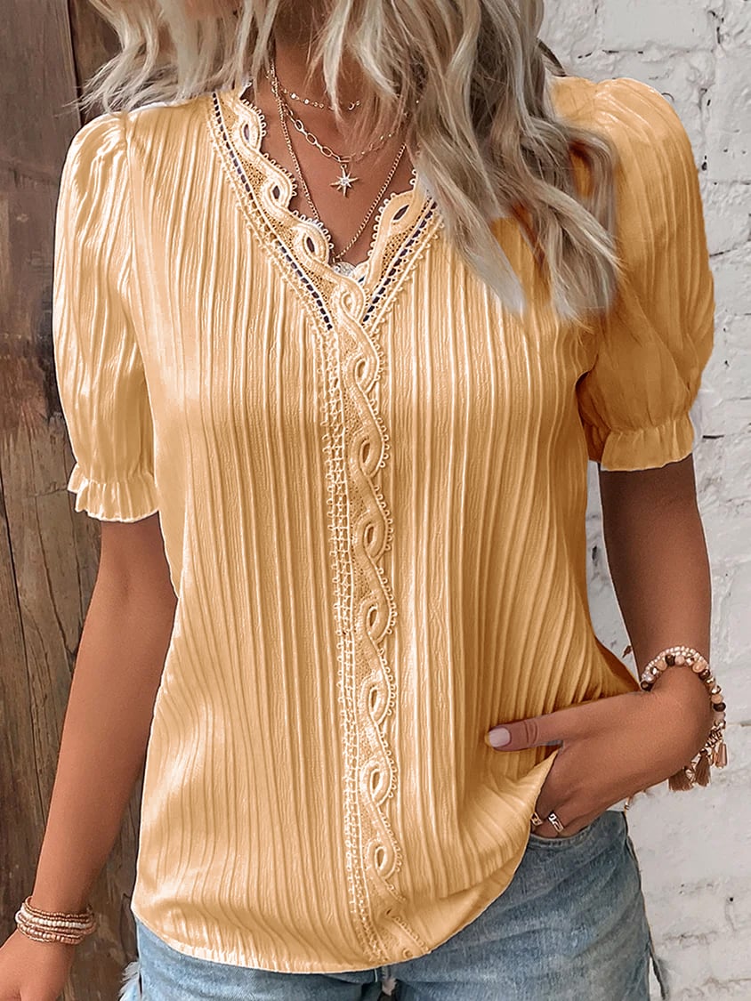 Leoni™ Blouse met V-hals
