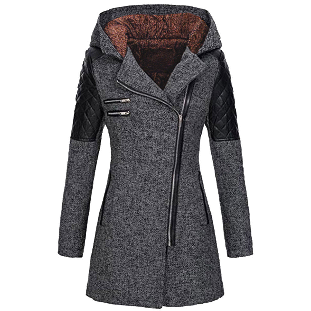 Rosemary – Elegante Winterjas voor Dames met Optie voor Fluwelen Capuchon