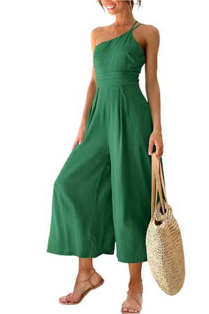 Akira – Soepelvallende en Elegante Dames Jumpsuit van Linnen mix