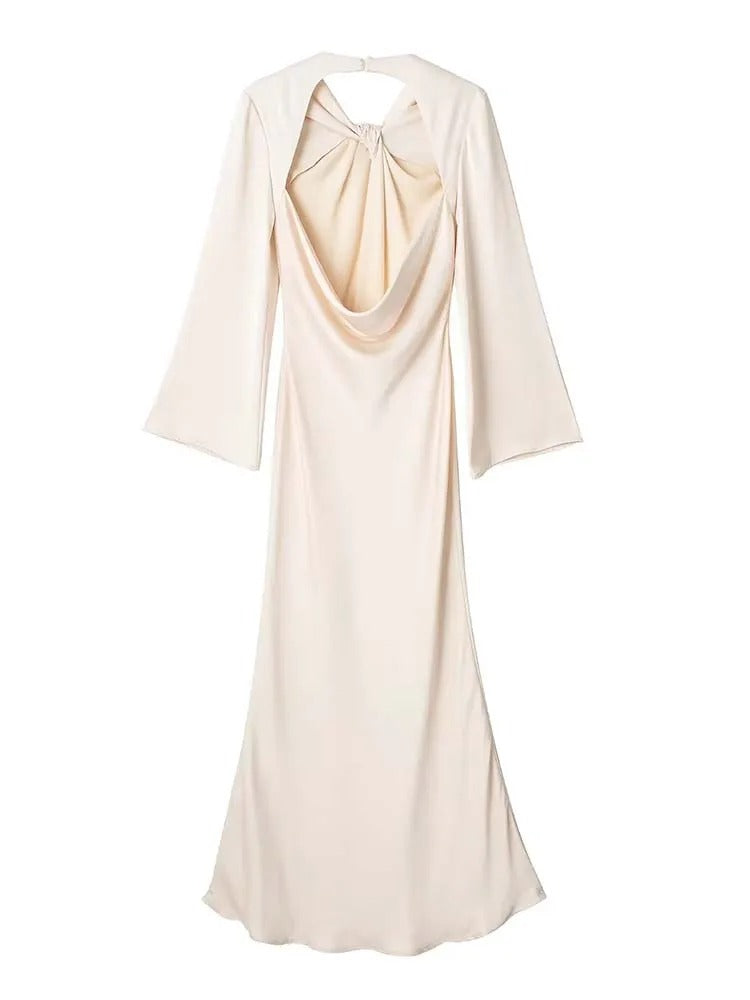 AlessiaMontelli Sneeuw Satijn Jurk