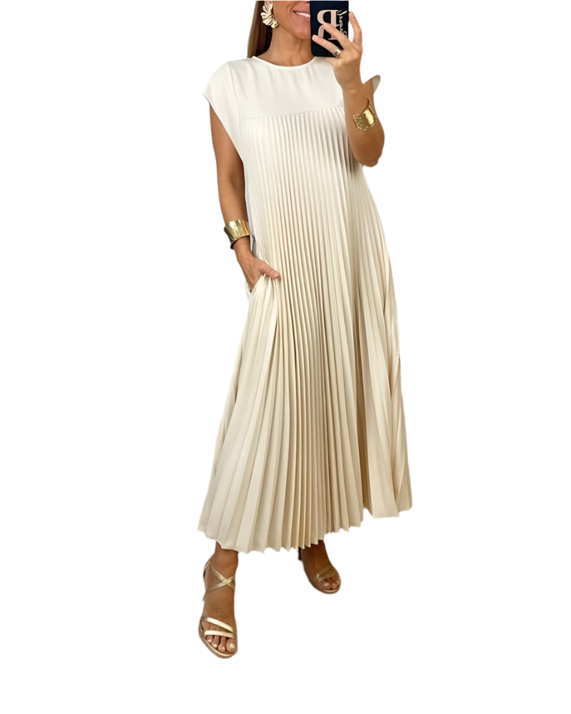 Chiara – Tijdloos Comfort Dames Midi Jurk