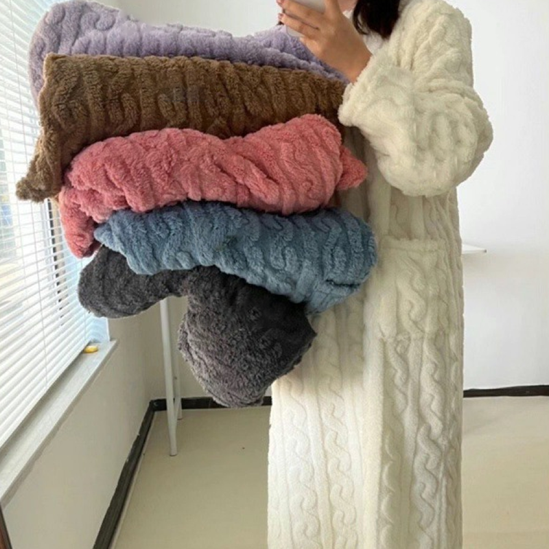 Corallo Winter koraal fluwelen homewear