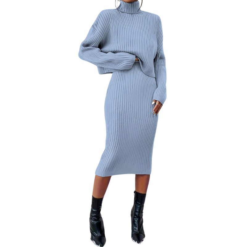 Isabella – Gebreide Twee-Delige Jurkenset voor Dames