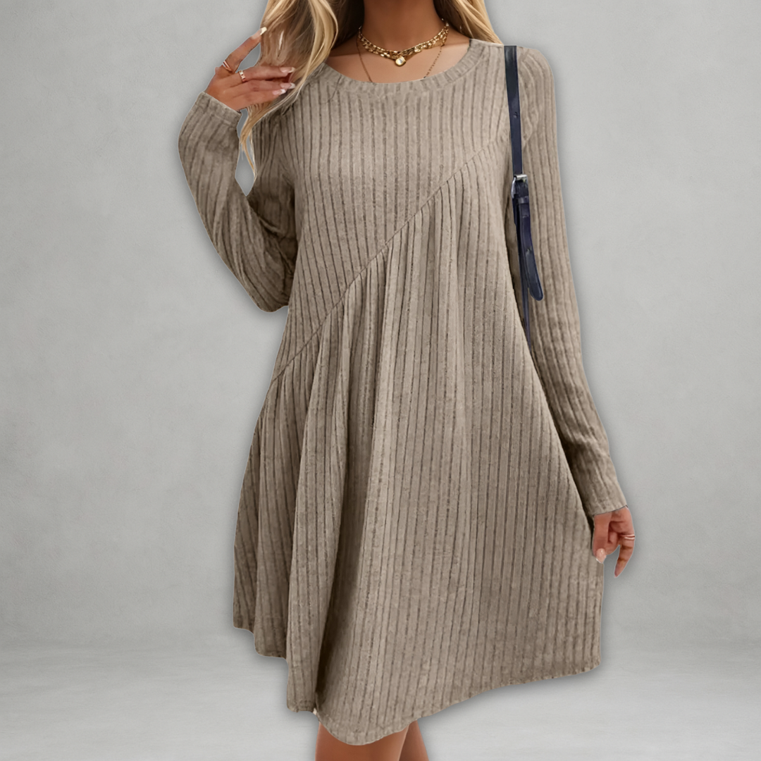 Sofia – Zacht-Touch Midi Jurk voor Dames