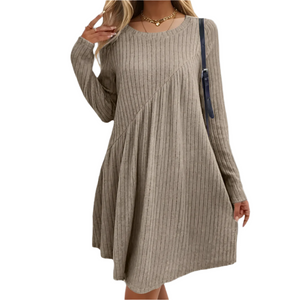 Sofia – Zacht-Touch Midi Jurk voor Dames