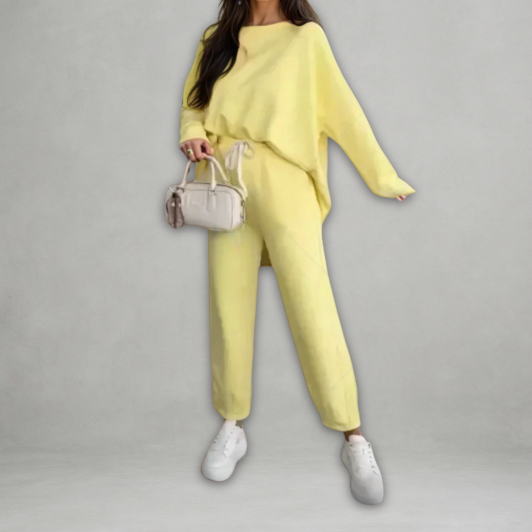 Giulia – Zacht Dames Loungewear Set van Katoenmix