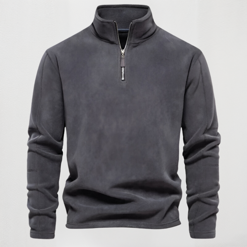 Lorenzo – Heren Fleece Trui met Ritssluiting