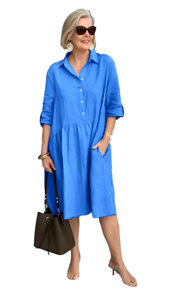 LaraMarinelli Linnen Casual Jurk