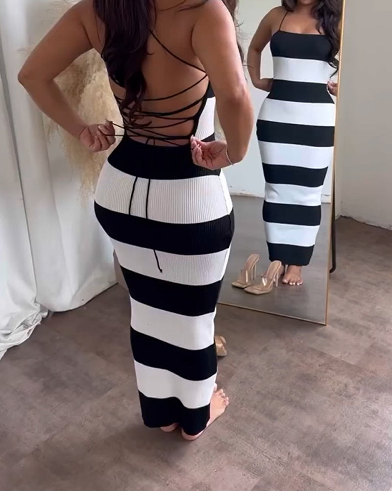 MiaFabbri Gestreepte Flex Jumpsuit