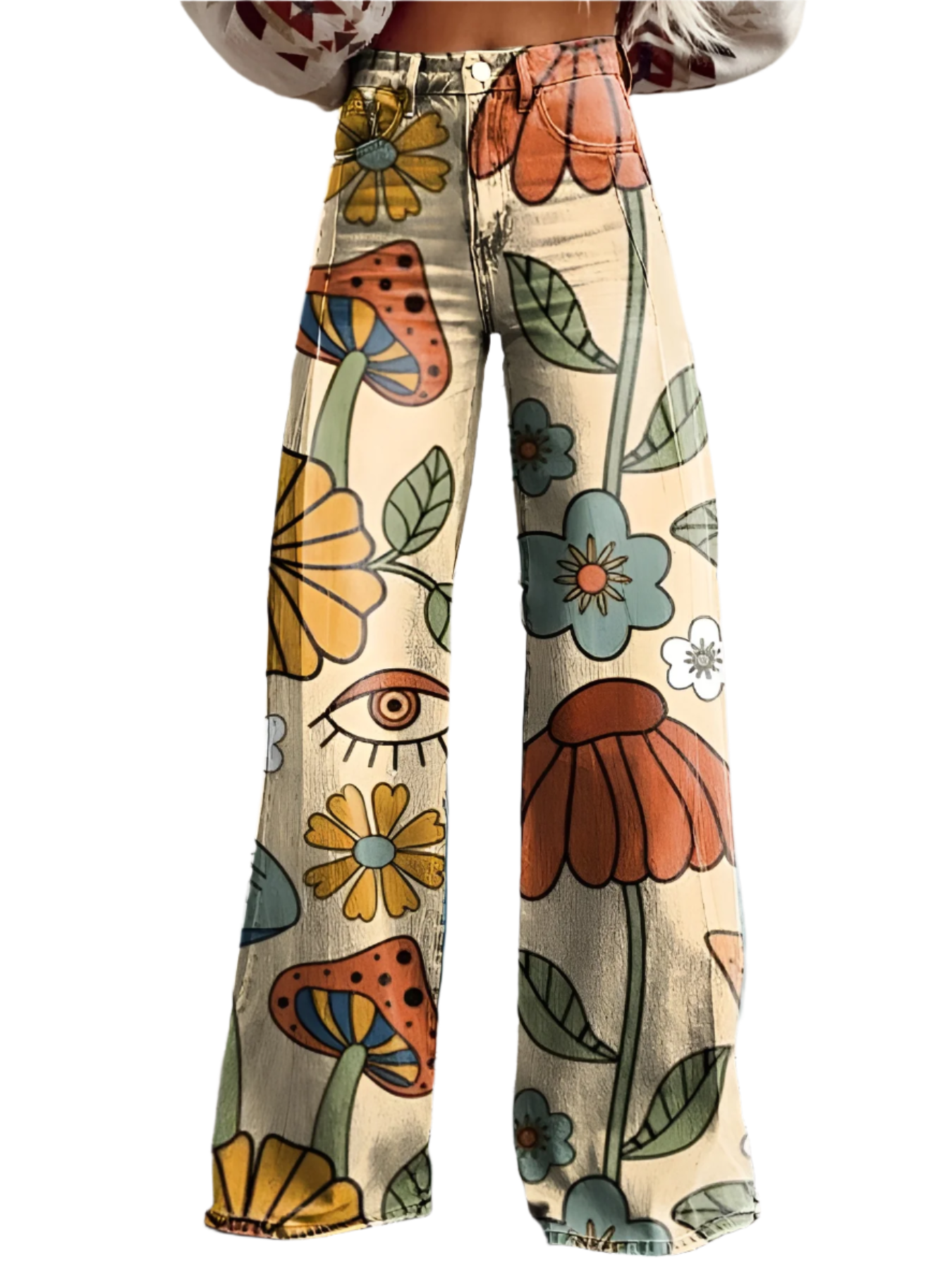 Giada – Hoge Taille Boho Jeans voor Dames