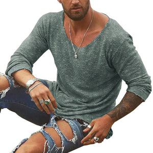 Lorenzo – Ademend Heren Longsleeve T-Shirt met Casual Pasvorm