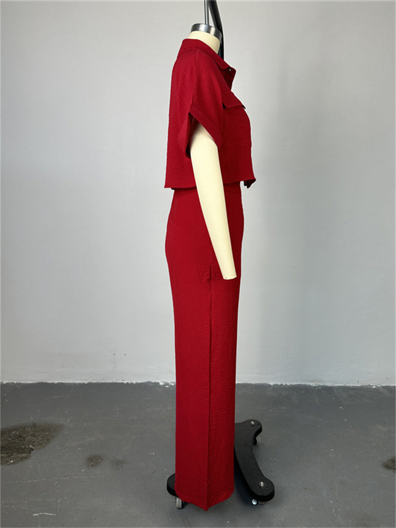 MarcoBellini Wijde Pijpen 2-delige Broekset