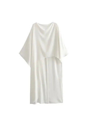 LucaFerrelli Lange Cape Blouse Voor Vrouwen