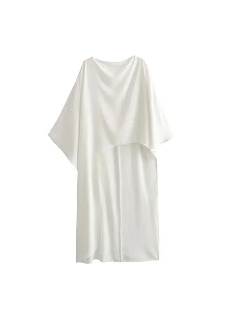 LucaFerrelli Lange Cape Blouse Voor Vrouwen